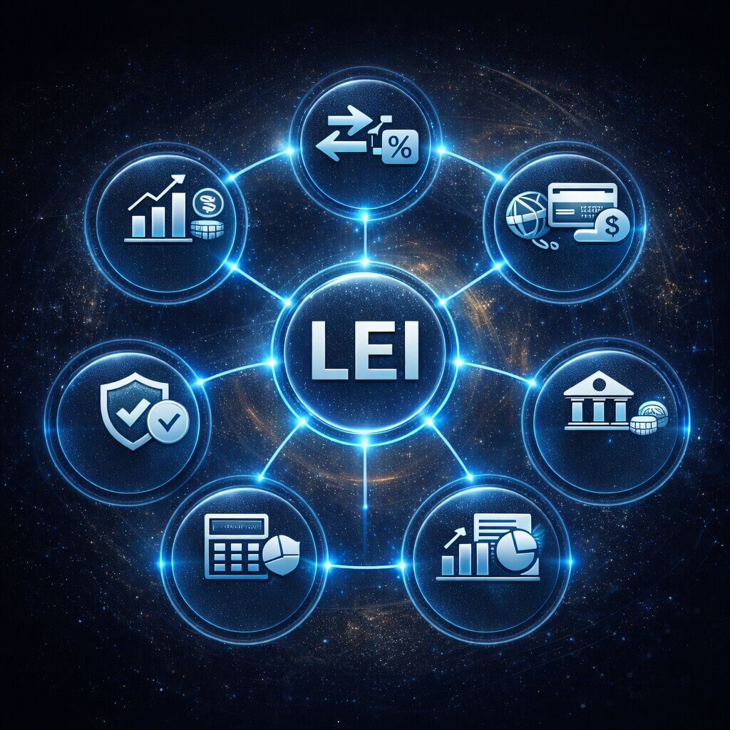 Globale LEI-Code-Anwendungsfälle in Finanzmärkten, Zahlungsverkehr, Meldewesen und internationalen Geschäftsabläufen